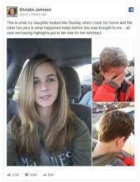 As Any Teenager Kesly Johnson From Ohio Wanted To Live Her Life On Her Own Read More Hair Girl Hairstyles Punishment Haircut