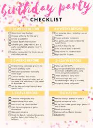 Birthday Party Planning Checklist Party Planning With A Kids Birthday Checklist Birthday Party Planner Kids Birthday Party Planning Birthday Party Planning Checklist