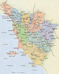 Political Map Tuscany Mapsof Net Toscana Italia Mappa Dell Italia Toscana