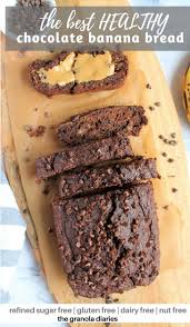 Gluten Free Chocolate Banana Bread Dairy Free The Granola Diaries Recipe In 2020 Chocolate Banana Bread Healthy Chocolate Banana Gluten Free Banana Bread