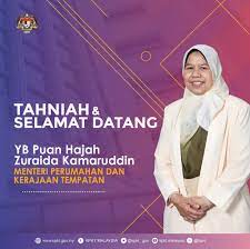 Menteri perumahan dan kerajaan tempatan, zuraida kamaruddin mendedahkan kerajaan perikatan nasional (pn) pernah menawarkan jawatan penasihat dan menteri kanan kerajaan kepada bekas perdana menteri tun dr mahathir mohamad. Kpkt On Twitter Tahniah Selamat Datang Seluruh Warga Kpkt Mengucapkan Tahniah Kepada Yb Puan Hajah Zuraida My Atas Pelantikan Sebagai Menteri Perumahan Dan Kerajaan Tempatan Semoga Dengan Kepimpinan Yb Visi Dan Aspirasi