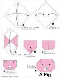 Pig Face Origami Pig Easy Origami For Kids Origami Easy