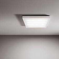 Surface Mounted Light Fixture Cover Luminor Macrolux Srl Fluorescent Square Methacrylate