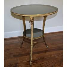 French Neoclassical Gilt Bronze Glass Eagle Gueridon Side Table Side Table Side Tables For Sale Table