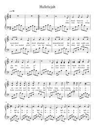 Individual part sheet music by leonard cohen : Print And Download In Pdf Or Midi Hallelujah Free Sheet Music For Piano Made By Musicgllover Piano Sheet Music Free Easy Piano Sheet Music Violin Sheet Music