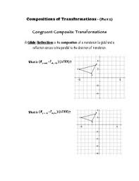 When two or more transformations are combined we call it a composite transformation. Geometry Notes Transformations Compositions Of Transformations