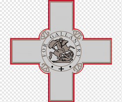The flag of malta is white and red and bears the george cross, which was awarded to the maltese by the british for their bravery during world war ii. Valletta Award Of The George Cross To Malta Flag Of Malta Cross Symbol Red Maltese Cross Png Pngwing