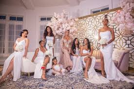 Back in 2010, she wore a silver metallic rubin singer gown to wed peter thomas. In Atlanta A Housewives Wedding The New York Times