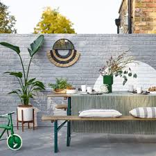 How to paint a garden wall. The Paint Colour That Is Going To Be In Every Garden And On Every House This Summer