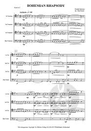 Shop the world's largest selection of sheet music, song books & more! Bohemian Rhapsody By Freddie Mercury For Trombone Quartet All Sheetmusic Com