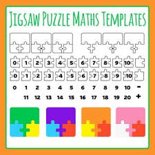 Jigsaw Puzzle Maths Templates Addition And Subtraction Commercial Use Clip Art Math Template Math Clipart Clip Art
