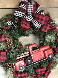 Black And White Buffalo Plaid Ribbon Walmart Pin On Christmas Wreaths Decorations