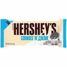What a most delicious way to eat cookies and milk, in a hershey's candy bar. Hersheys Cookies N Creme Xl Chocolate Bar Net 113g Usa Candy Factory