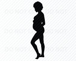 Download Pregnant Natural Woman Svg Cut File Clip Art Art Collectibles Vadel Com