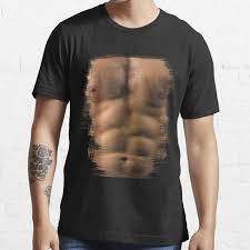 Share the best gifs now >>>. Realistic Chest Six Pack Fake Abs T Shirt By Willpowerapp Redbubble