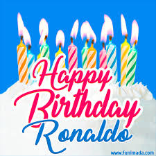Otherwise, some of that cake might go to waste. Happy Birthday Gif For Ronaldo With Birthday Cake And Lit Candles Download On Funimada Com