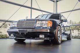 1987 300 E Amg The Hammer Wagon At The Mercedes Benz Star Lounge Courtesy Of The Mercedesbenzclubamerica S Mercedes Mercedes Benz Classic Mercedes Benz