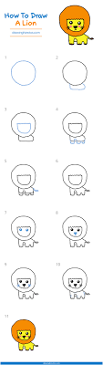 From this oval, the lion's face will be formed later. How To Draw A Lion Step By Step Easy Drawing Guides Drawing Howtos