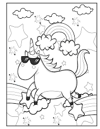 This post may contain affiliate links. Unicorn In Sunglasses Rainbow Unicorn Unicorn Coloring Book For Kids By Katrin Brown Image 11 Unicorn Coloring Coloring Books Book Girl