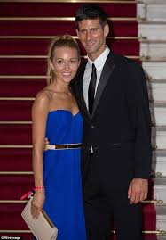 Novak Djokovic And Wife Jelena Ristic Wrap Up With Baby Son Stefan Daily Mail Online