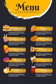 Menu Poster Template In 2021 Menu Template Menu Design Template Menu