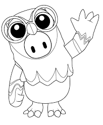 Teach your child how to identify colors and numbers and stay within the lines. Owl Skin Fall Guys Coloring Page Free Printable Coloring Pages For Kids