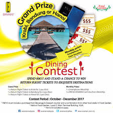 19th may 2014 till 13th july 2014. Malaysia Airports On Twitter Spend Rm15 Stand A Chance To Win Return Flight Tickets To Exquisite Destinations In Food Garden S Dining Contest Https T Co Vmh5ep96pk Https T Co Etrwcpb14y