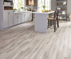 Light Grey Brown Laminate Flooring Kitchen Maintaining Floor Durability And Warmth With Ceramic Tile That Loo Kitchen Flooring House Flooring Flooring Trends