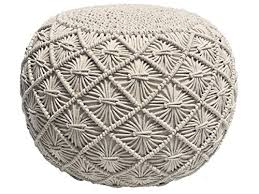 16x16 genuine hair on hide pouf $149.99 compare at $240 see. Casa Platino Pouf Ottoman Hand Knitted Cable Style Dori Pouf Macrame Pouf Floor Ottoman Cotton Braid