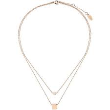 Topshop Square Double Row Short Necklace By Orelia Short Necklace Body Chain Jewelry Diamond Pendant Jewelry