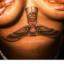Tattoo Ideas African Queen Black Culture Tattoos Nefertiti Tattoo Cue Cuetattoos On Instagram Nefertititattoo Egyptiantattoo Afrocentrictattoos Underboobtatto Nefertiti Tattoo African Tattoo Tattoos