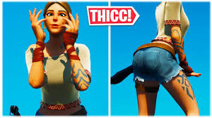 You can buy this outfit in the fortnite item shop. Thicc Hotpants Skin Safari Showcased With 69 Dance Emotes Fortnite Youtube