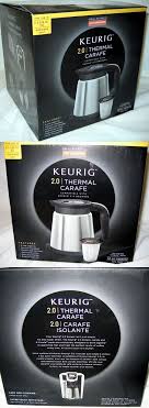 4.4 out of 5 stars. Parts And Accessories 99565 Keurig 2 0 Thermal Carafe 4 Cup Capacity Use With K Carafe Packs New Boxed Buy It Now Only Keurig Thermal Carafes Carafe