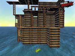 Look What I Built In Survival On Raft Ocean Nomad Http Bit Ly Raftnomad Rafting Building Survival