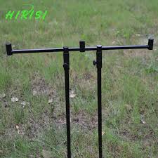 Hirisi New Carp Fishing Rod Pod Set 2pcs Fishing Bank Sticks With 1pcs Fishing Buzz Bar Black Color Carp Fishing Rods Carp Fishing Fishing Rod