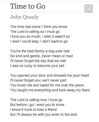 Time To Go Dog Poems Pet Loss Grief Pet Poems