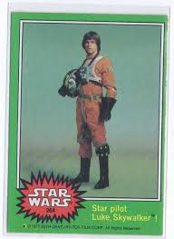 Star Wars 1977 Topps Card 264 Star Pilot Luke Skywalker Nm Mint Free S H Star Wars Cards Vintage Star Wars Movie Card
