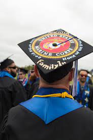 Home Commencement Csusm Graduation Cap Graduation Cap Decoration Marine Corps Graduation