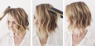 Pull the hair away from your head, stretching and straightening it as you go. Easy Beach Waves For Short Hair See Mama Go