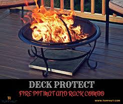 As your fire pit warms up, it will cause the water to evaporate before damaging the grass. Deckprotect Fire Pit Mat With Silver Aluminum Rack Tuffhut Fire Pit Mat Fire Pit Square Fire Pit