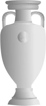 The trophy, a silver cup on a yellow marble plinth, was. Download Uefa European Cup Uefa Euro Trophy Png Image With No Background Pngkey Com