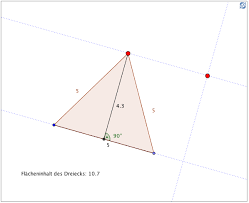 Aus der elementargeometrie ist die folgende formel für den flächeninhalt des dreiecks bekannt: Http Www Lehrmittelverlag Zuerich Ch Portals 1 Documents Lehrmittelsites Mathsek1 Mathsek1 Docs Geogebra Loesungen M1 7c Loesungen Geogebra Applets Pdf