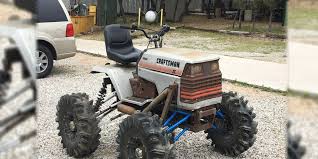 Think i will add a electric winch instead of ratchet straps. Extreme Yard Care Lifted Lawn Tractors Are A Rabbit Hole Of Diyers