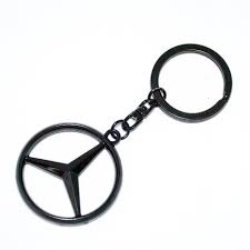 Mercedes Benz Merc Keyring Black Chome Gold Keychain Ideal Gift Mercedes Benz Mercedes Chaveiros