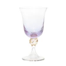 Online shop for original murano glass items. Lido Purple Murano Glass Wine Glass