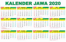 Kalender jawa 2020 telah dilengkapi sistem penanggalan jawa yang menggunakan siklus mingguan dan pasaran. Kalender Jawa 2020 Lengkap 12 Bulan