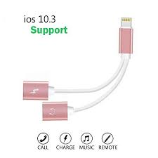 Iphone 7 Dual Lightning Adapter Splitter Lightning Adapter And Charger Double Lightning Headphone Audio Charge Converter F Iphone 7 Adapter Iphone Iphone 2