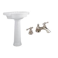 retrospect white complete pedestal sink