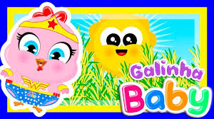 A chicken, a bird used for its meat and eggs.generally depicted as the white head of a chicken (hen or rooster) looking left, with a yellow beak, red comb on its head, and red wattle on its neck. Baby Maravilha Canta Alecrim Musica Infantil Com Galinha Baby Youtube