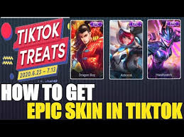 How To Get Epic Skin In Tiktok Tiktok Treats Mlbb Master Bodak Youtube